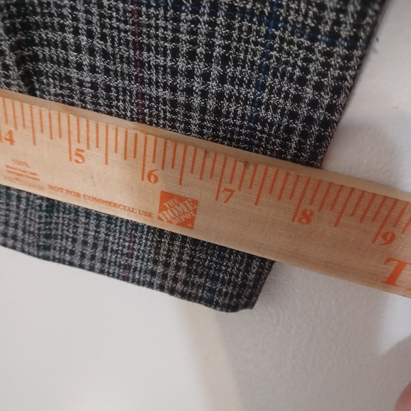 Glen Plaid Pants Dark Academia Career Work Office Size 14 Ankle Length Vintage - Picture 10 of 13